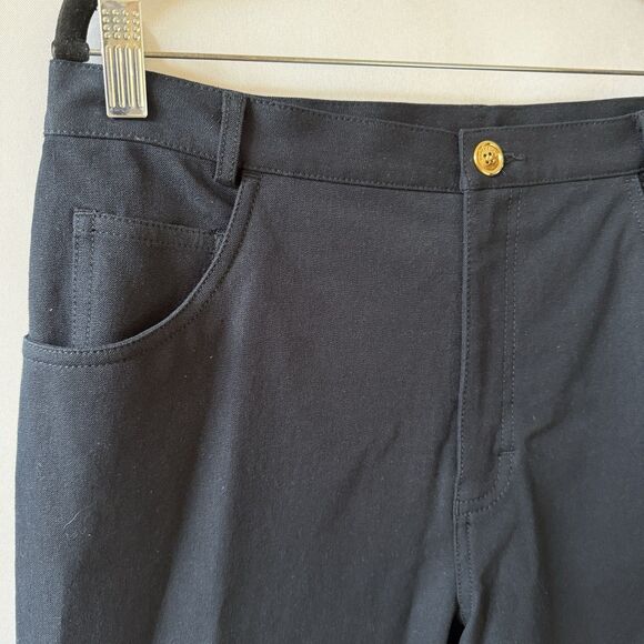 DONCASTER SIGNATURE PANTS NWT COTTON BLD 5 POCKET RELAXED CASUAL OFFICE NAVY 12 - Picture 6 of 11